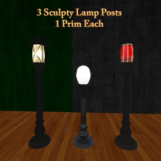 Sreet Lamp Set Sculpted