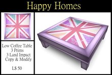 H.Homes ~ Hope & Glory Coffee Table ~ Pink