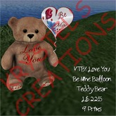 VTB1 Love You Be Mine Balloon Teddy Bear with Balloon (Rezz Me)