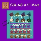 Caramba - Colab kit #63 - pom-pom tassels collection