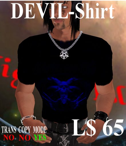 Shirt DEVIL BlackBlue