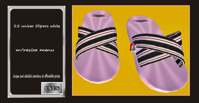 S.S unisex Slipers  white
