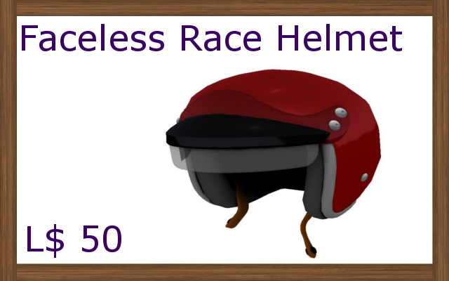 Faceles Racing Helmet - Red (boxed)