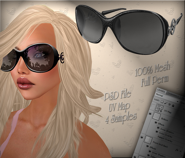 Sunglasses No3 Mesh FULL Permission N&T Designs + PSD