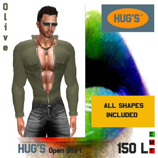 HUG'S Open Shirt Olive