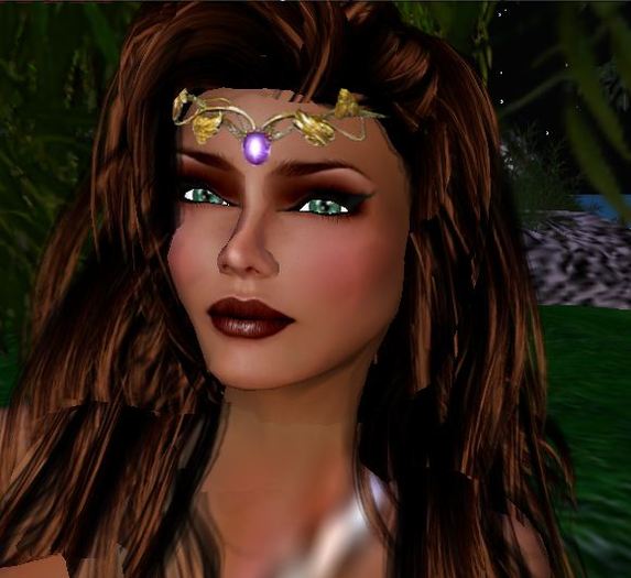 ~SE~Circlet-Bonze with Amethyst Gem