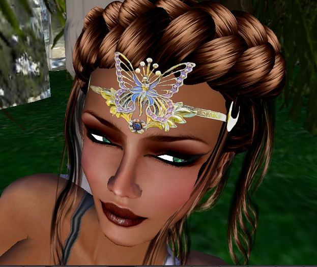 ~SE~Circlet-Golden Butterfly Fairy (just wear)