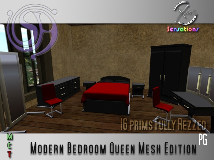 SA Modern Bedroom Queen PG Mesh Edition