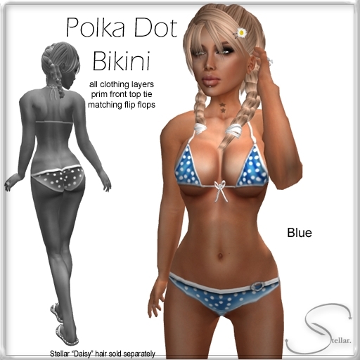 [Stellar] Polka Dot Bikini - Blue