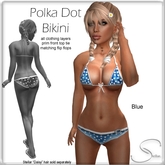 [Stellar] Polka Dot Bikini - Blue