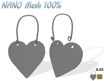 T-3D Creations [Heart Tag] MESH - Full Perm
