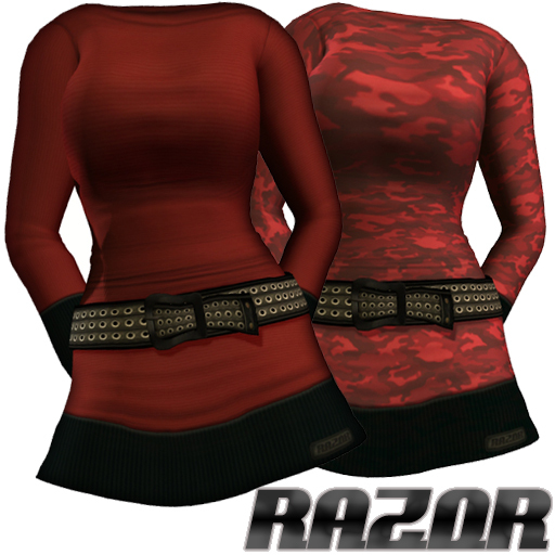 =Razorblade Jacket= Punk Prom Dress /// Reds 