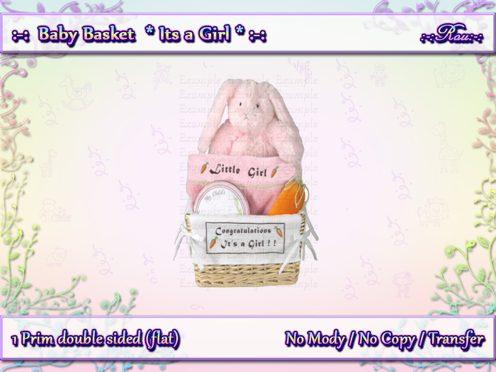 :-: Baby basket Its a Girl :-: