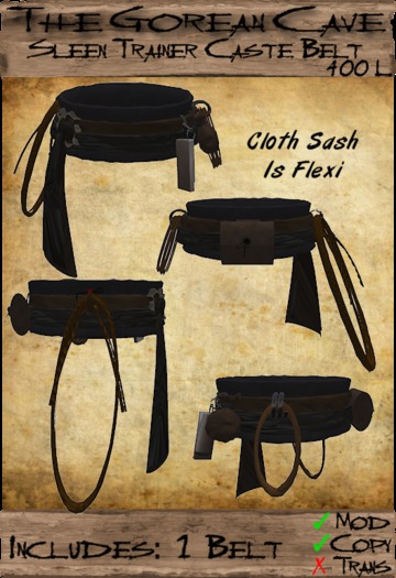 Caste of Sleen Trainers Belt