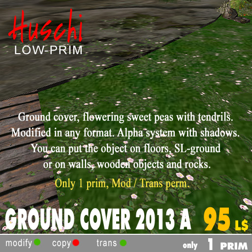 Flowering Groundcover 25x25 for floors + walls (m/tr)