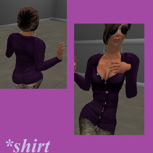 blusa roxa com manga