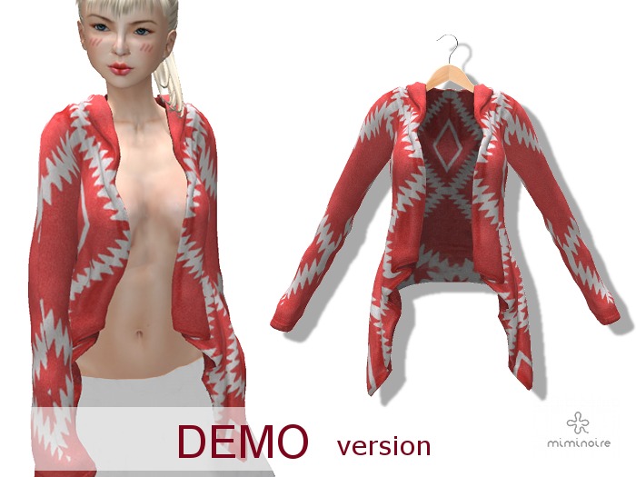 MIMI NOIRE::Wrap sweater [pink/purple]