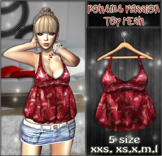 NS:: Boheme Passion Top Mesh