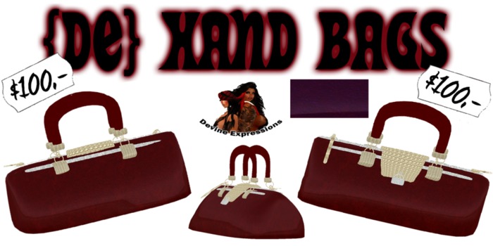 {DE} Hand Bag*PURPLE*BOXED*