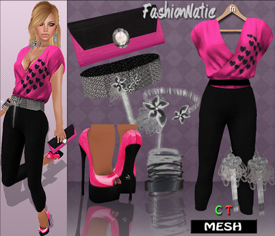 fuchsia jumpsuit outfit