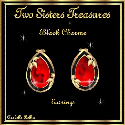 BLACK CHARME DIAMOND EARRINGS YG
