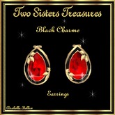 BLACK CHARME DIAMOND EARRINGS YG