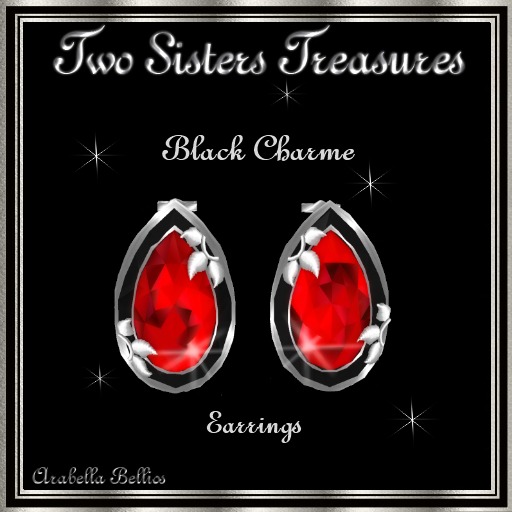 BLACK CHARME DIAMOND EARRINGS WG