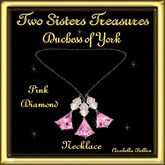 DUCHESS OF YORK PINK DIAMOND NECKLACE SILVER BOXED