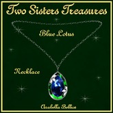 BLUE LOTUS NECKLACE WG