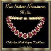 MALIA CABOCHON PINK TOPAZ NECKLACE