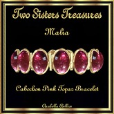 MALIA CABOCHON PINK TOPAZ BRACELET
