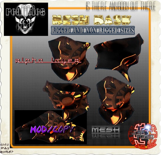 slx leo cardboardz storez Steampunk Gearz Mask