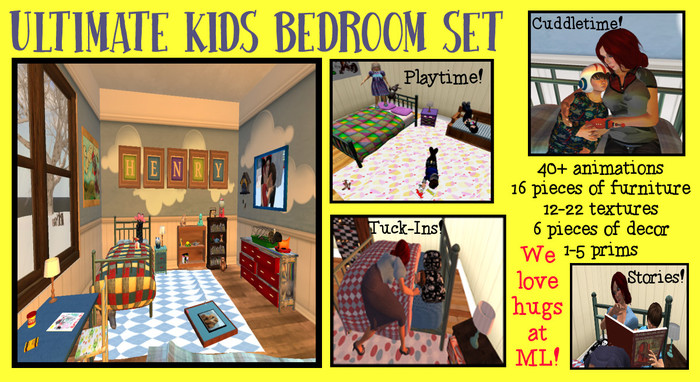 -ML- Ultimate Kid Bedroom Set (Girlish)