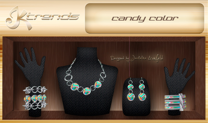jewlery set candy wood JKtrends