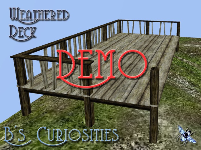*B's Curiosities* Weathered Deck Demo Package