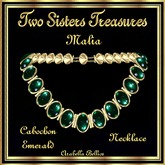MALIA CABOCHON EMERALD NECKLACE