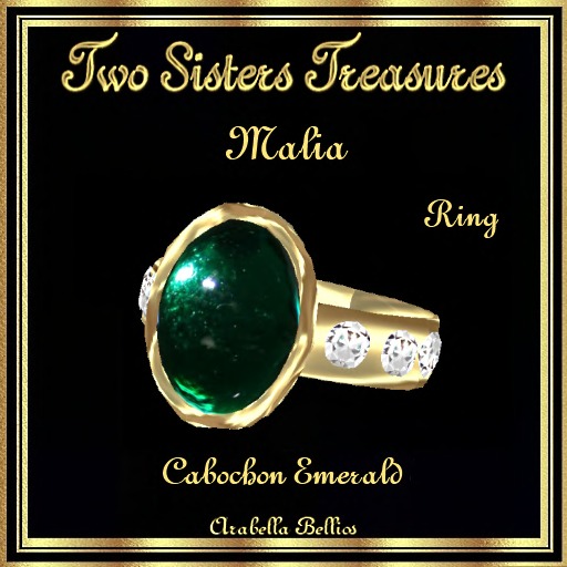 MALIA CABOCHON EMERALD RING