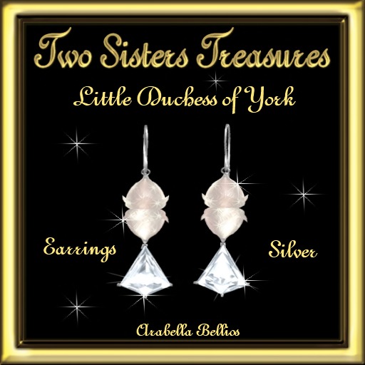 LITTLE DUCHESS OF YORK DIAMOND EARRINGS SILVER