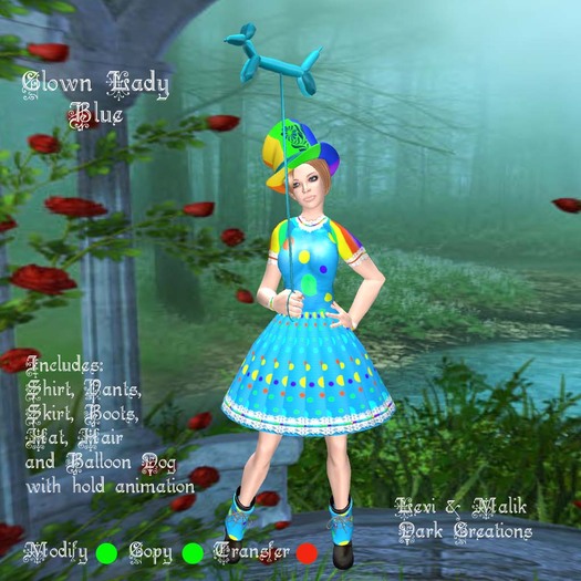 Clown Lady Blue