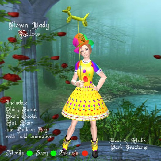 Clown Lady Yellow