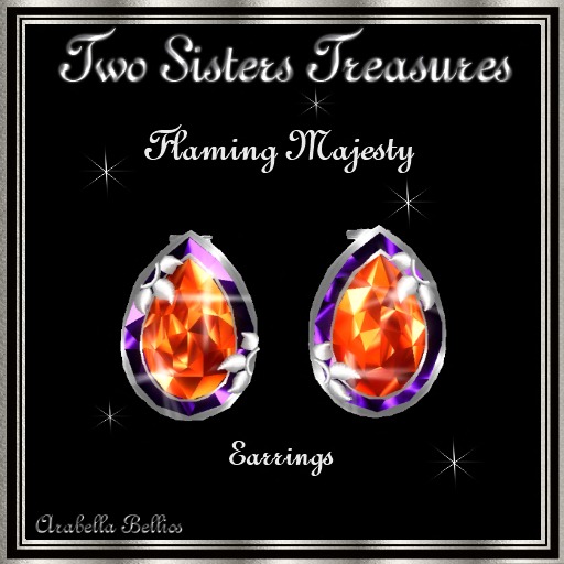 FLAMING MAJESTY DIAMOND EARRINGS WG