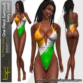 Babele Fashion One Piece Swimsuit Ivory Coast