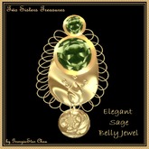 TST Elegant Sage Belly Jewel