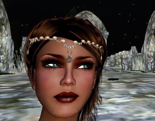 ~SE~Circlet-Pearl and Crystal (just wear)