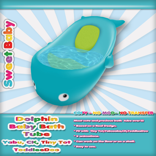 Sweet Baby - Dolphin Bath - Blue