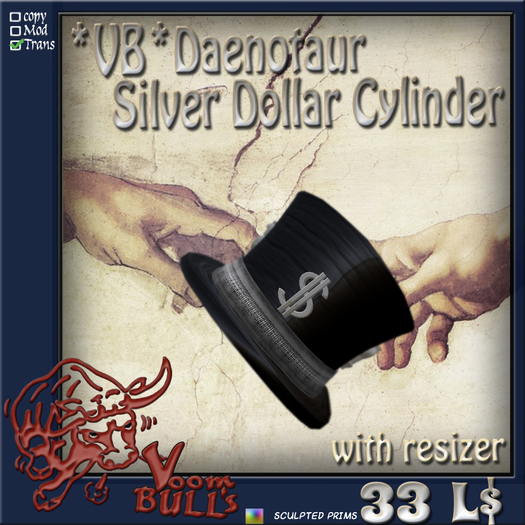 *VB* Daenotaur Silver Dollar Cylinder