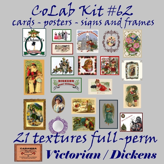 Caramba - Colab kit #62 - cards-posters-signs and frames