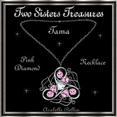 TST - TAMA PINK DIAMOND NECKLACE SILVER