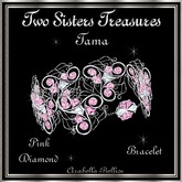 TST - TAMA PINK DIAMOND BRACELET SILVER