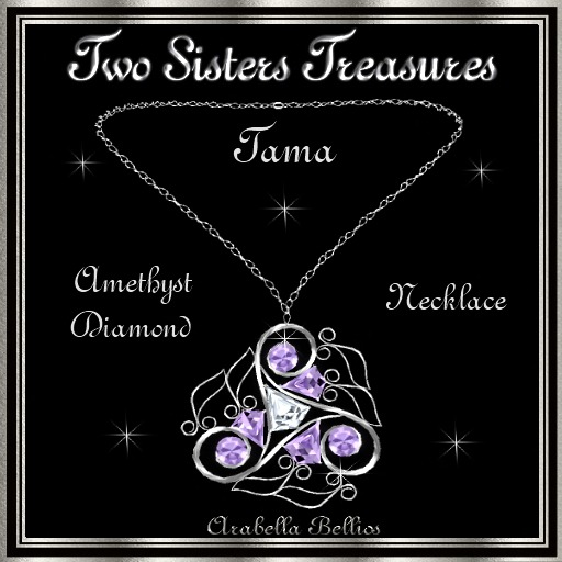 TST - TAMA AMETHYST DIAMOND NECKLACE SILVER